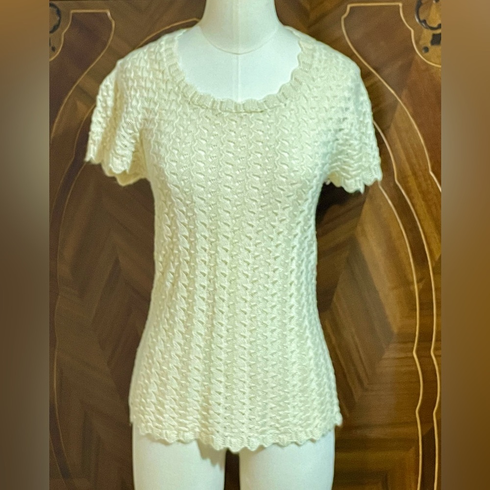 Vintage Cream Knitted Sweater